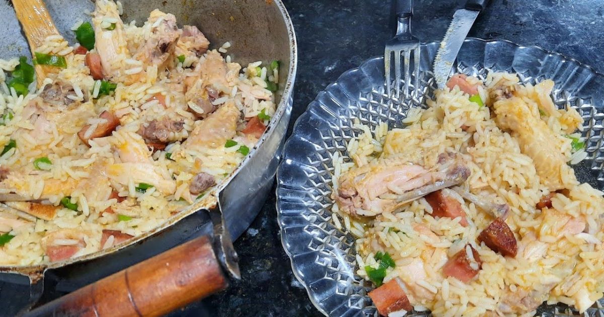 Jantar Rápido e Delicioso Arroz com Tulipas e Calabresa que Todos Amam