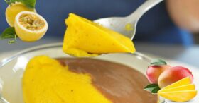 Mousse de Manga com Maracujá Sem Açúcar e Sem Lactose