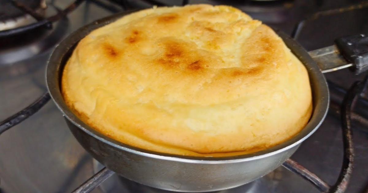 Sem Trigo e Pronto em 5 Minutos Pão de Maisena de Frigideira com Apenas 3 Ingredientes