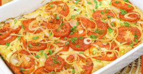 Torta Salgada de Tomate e Cebola