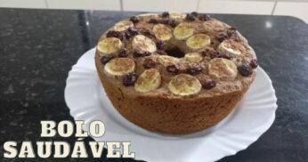 Bolo Fit de Banana Sem Açúcar e Sem Farinha de Trigo