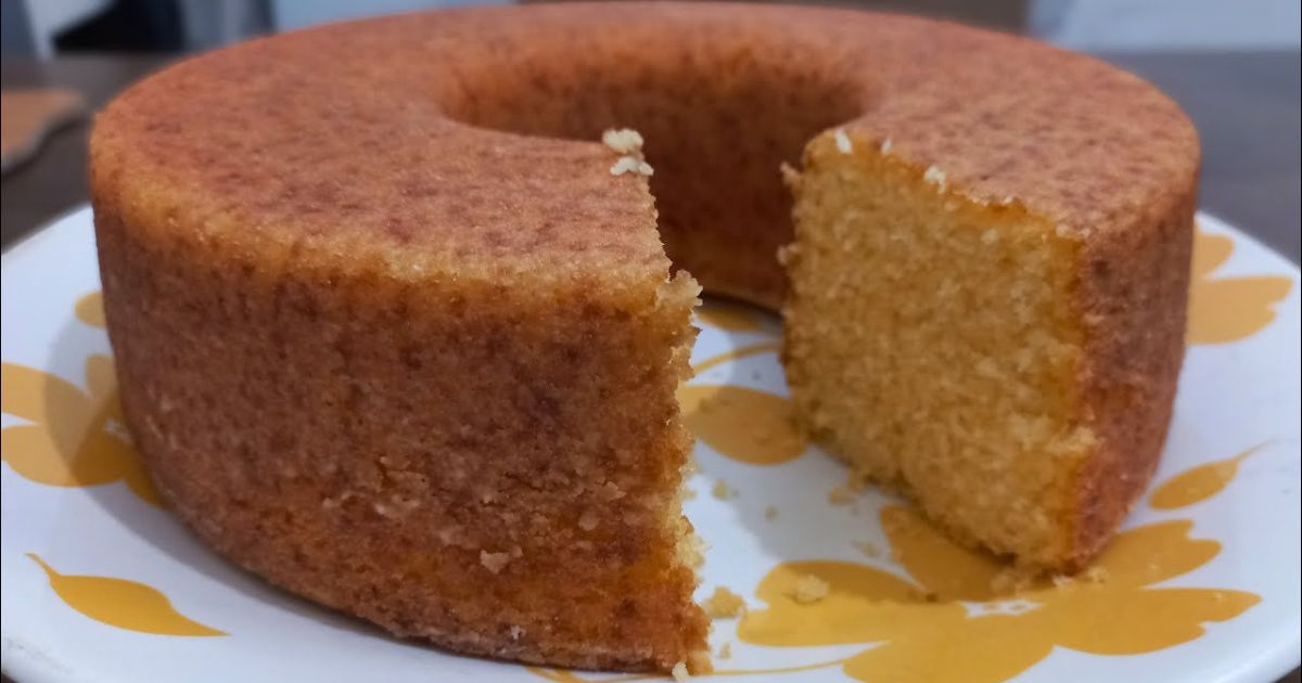 Bolo de Fubá com Coco Fofinho