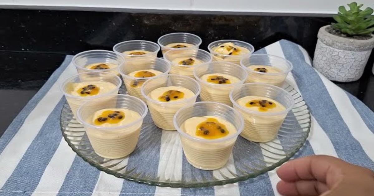 Mousse de Maracujá em Minutos Bateu, Gelou e Está Pronto para Saborear!