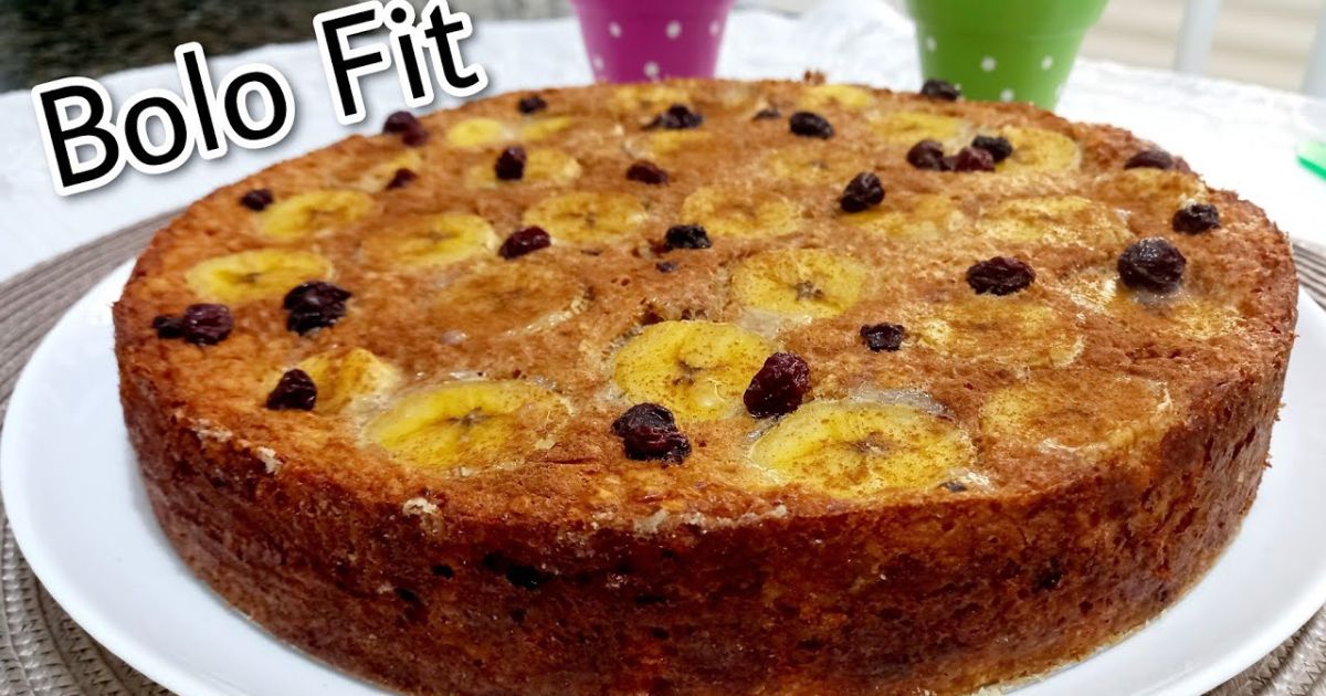 Bolo de Aveia com Banana Saudável e Fácil de Fazer