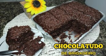 Bolo de Chocolate com Brigadeiro