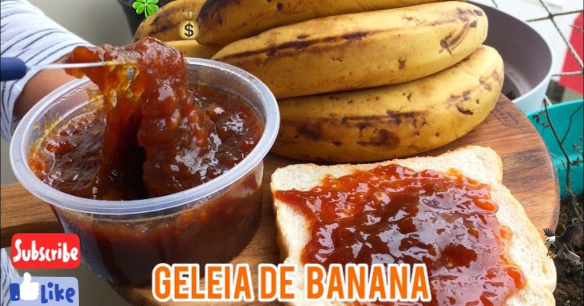 Geleia de Banana Fácil Pronta em 20 Minutos e Sem Desperdício