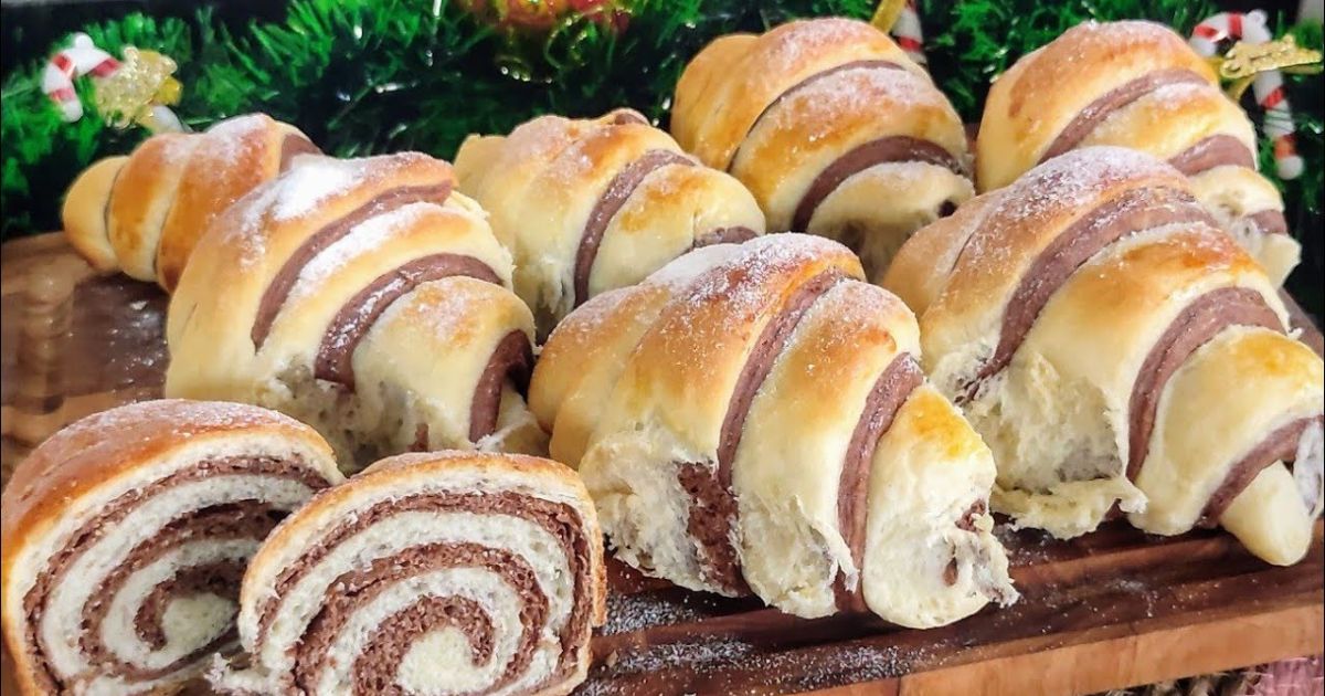 Pãozinho Mesclado Fofinho para o Natal Para Deixar sua Mesa Muito Linda